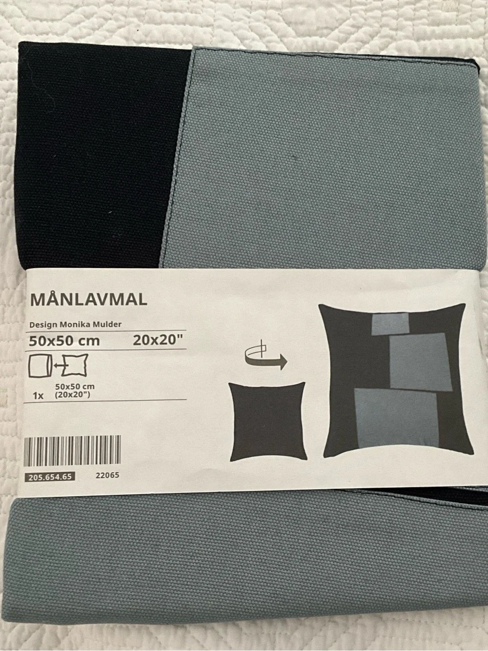 Ikea MANLAVMAL Qty of 2 Pillow Cushion Cover 20